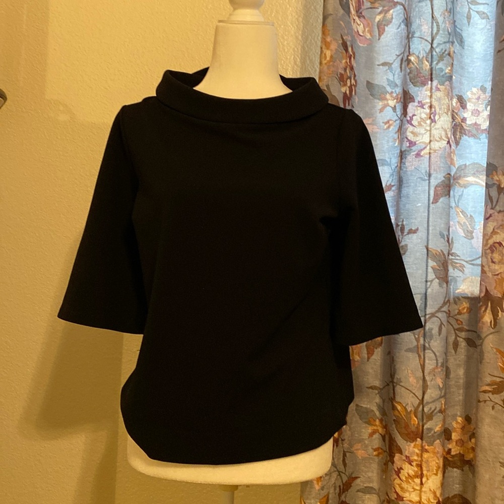 Black blouse  with collat 7th avenue new york & company elegant